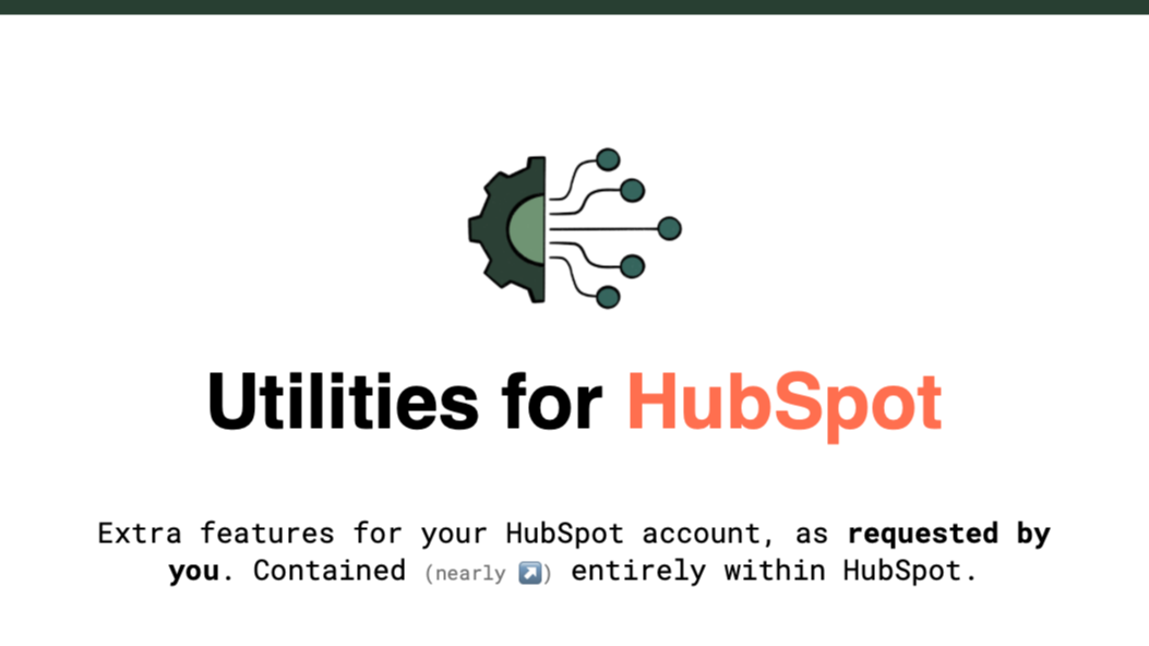 App Homepage: Install link, subscription options, usage guide.