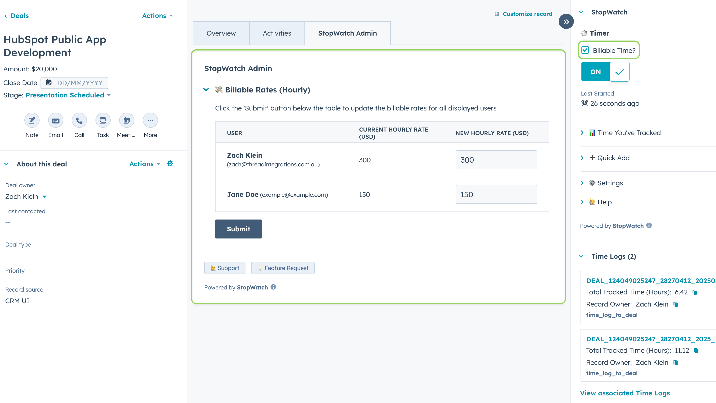 💸 Automatically Calculate Billings Based on Tracked Time
